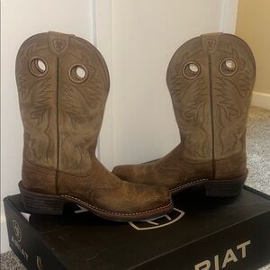 Men’s Ariat Heritage Roughstock Brown Leather Boots